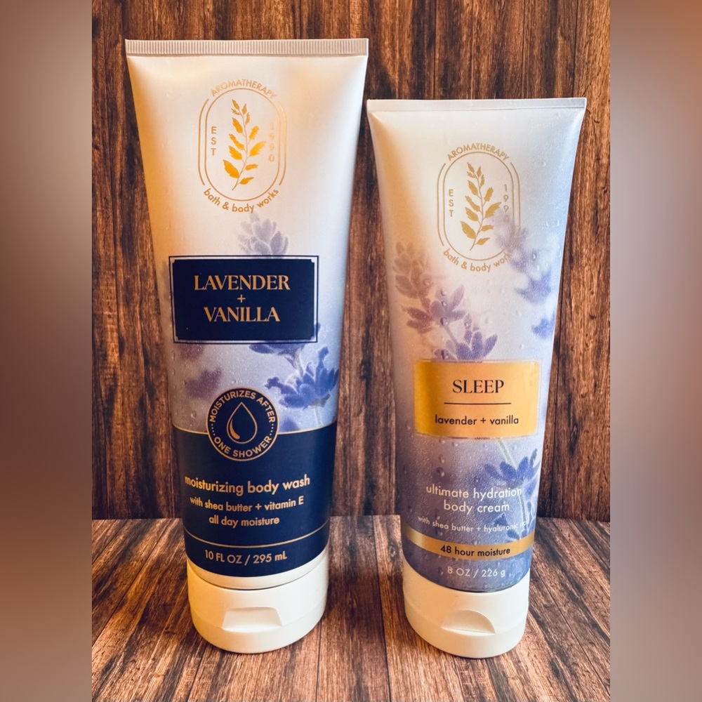 🌟Bath and Body Works Lavender and Vanilla skin care set Brand New🌟